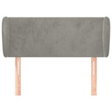 Vidaxl hoofdbord met randen 93x23x78 88 cm fluweel lichtgrijs