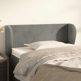 Vidaxl hoofdbord met randen 93x23x78 88 cm fluweel lichtgrijs
