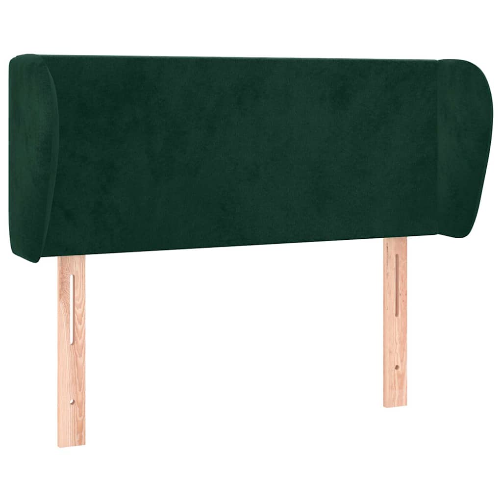 Vidaxl hoofdbord met randen 93x23x78 88 cm fluweel donkergroen
