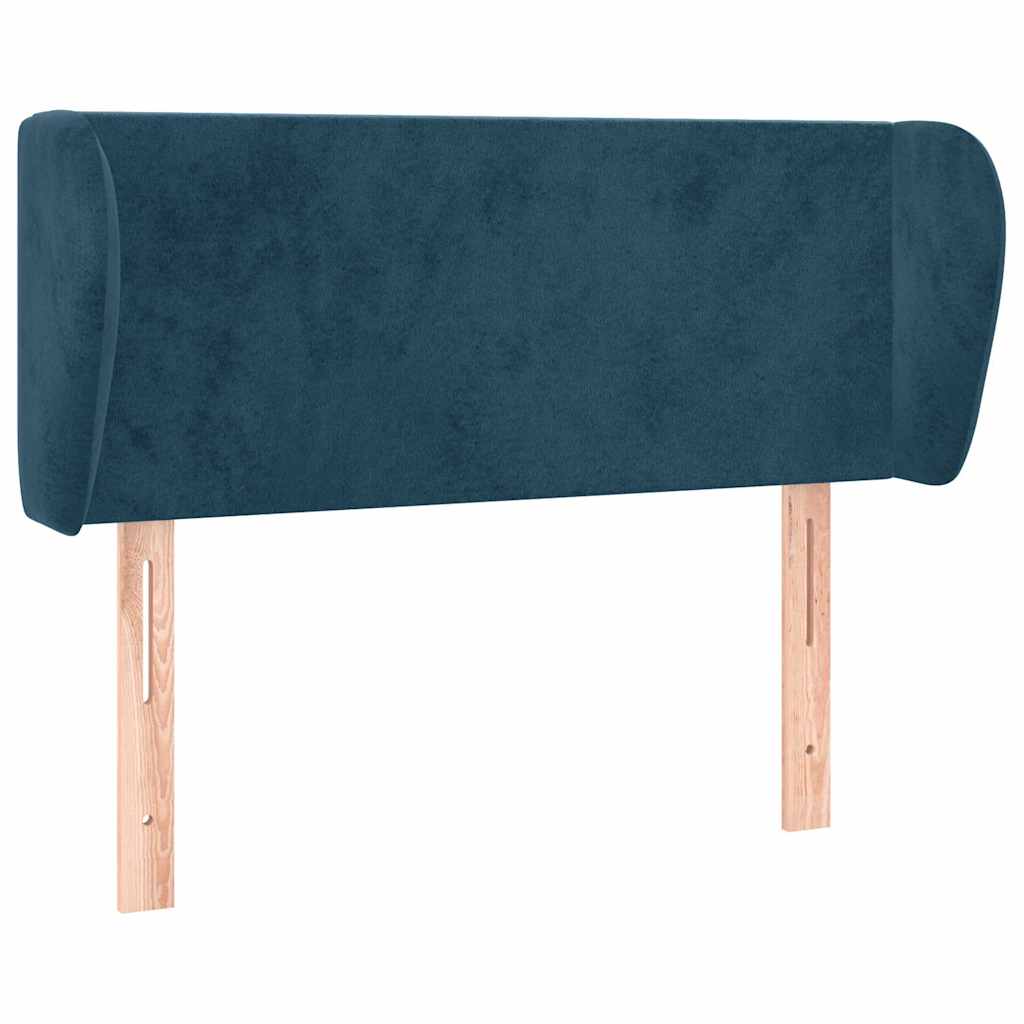 Vidaxl hoofdbord met randen 93x23x78 88 cm fluweel donkerblauw