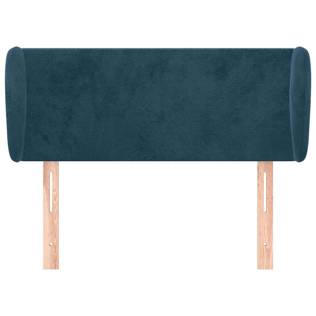 Vidaxl hoofdbord met randen 93x23x78 88 cm fluweel donkerblauw