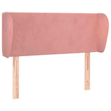 Vidaxl hoofdbord met randen 93x23x78 88 cm fluweel roze