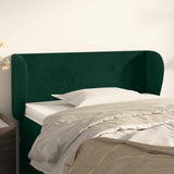 Vidaxl hoofdbord met randen 103x23x78 88 cm fluweel donkergroen