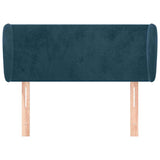 Vidaxl hoofdbord met randen 103x23x78 88 cm fluweel donkerblauw
