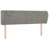 Vidaxl hoofdbord met randen 147x23x78 88 cm fluweel lichtgrijs