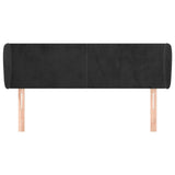 Vidaxl hoofdbord met randen 147x23x78 88 cm fluweel zwart