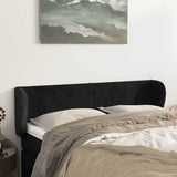 Vidaxl hoofdbord met randen 147x23x78 88 cm fluweel zwart