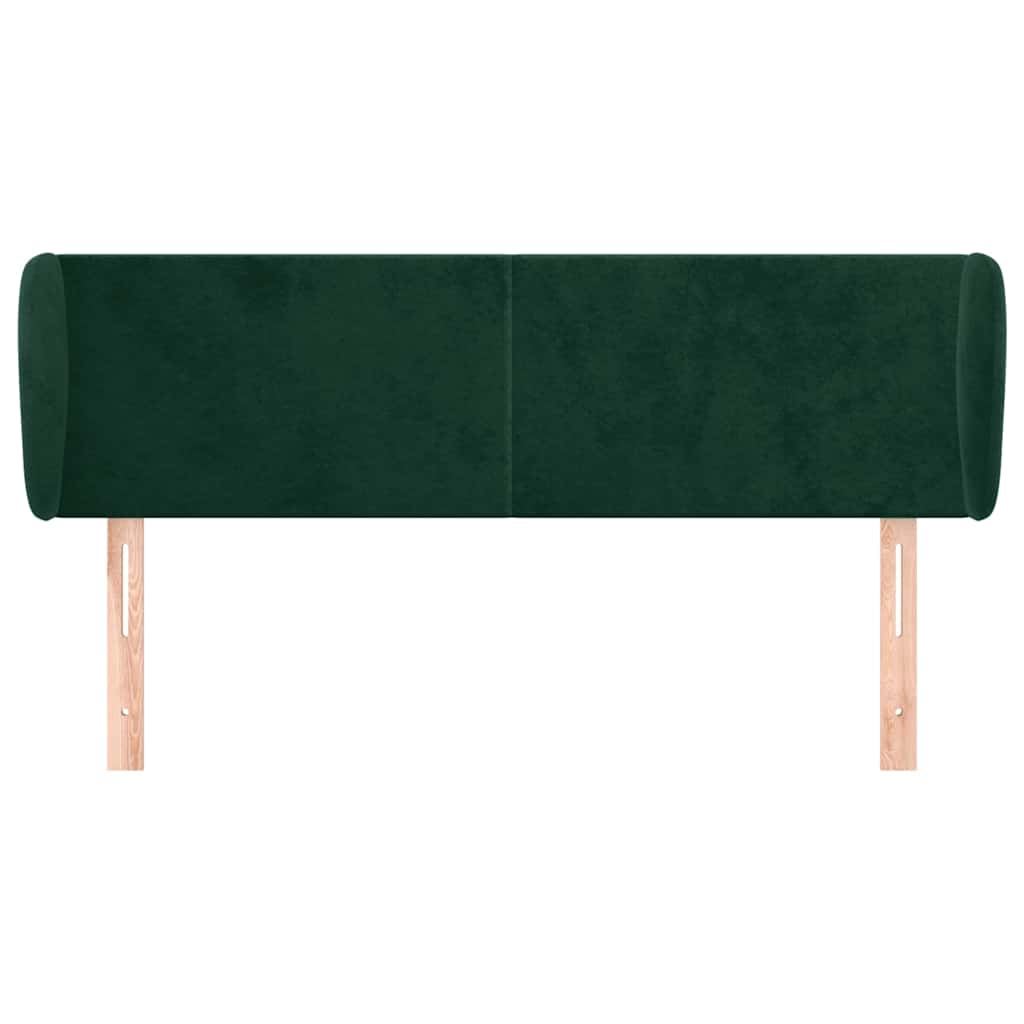 Vidaxl hoofdbord met randen 147x23x78 88 cm fluweel donkergroen