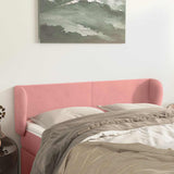 Vidaxl hoofdbord met randen 147x23x78 88 cm fluweel roze