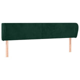 Vidaxl hoofdbord met randen 183x23x78 88 cm fluweel donkergroen