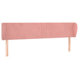 Vidaxl hoofdbord met randen 203x23x78 88 cm fluweel roze