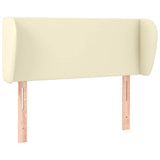 Vidaxl hoofdbord met randen 83x23x78 88 cm kunstleer crèmekleurig