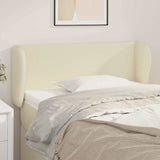 Vidaxl hoofdbord met randen 83x23x78 88 cm kunstleer crèmekleurig