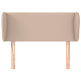 Vidaxl hoofdbord met randen 83x23x78 88 cm kunstleer cappuccinokleur
