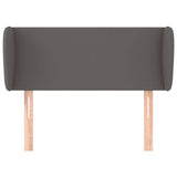Vidaxl hoofdbord met randen 93x23x78 88 cm kunstleer grijs