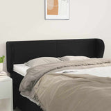 Vidaxl hoofdbord met randen 147x23x78 88 cm kunstleer zwart
