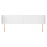 Vidaxl hoofdbord met randen 163x23x78 88 cm kunstleer wit