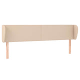 Vidaxl hoofdbord met randen 203x23x78 88 cm kunstleer cappuccinokleur