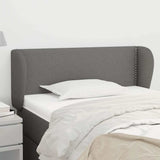 Vidaxl hoofdbord met randen 83x23x78 88 cm stof donkergrijs