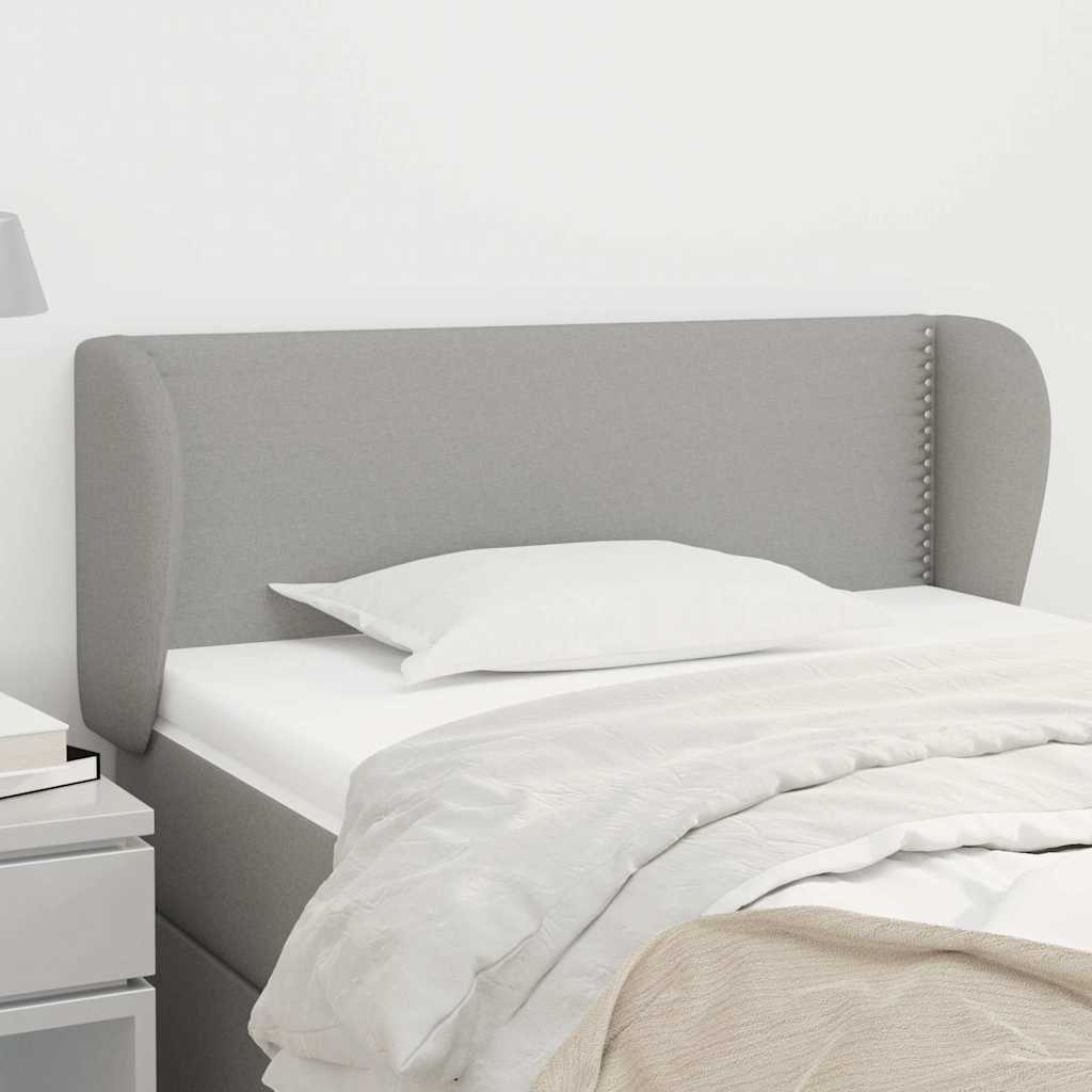Vidaxl hoofdbord met randen 93x23x78 88 cm stof lichtgrijs