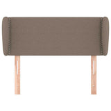 Vidaxl hoofdbord met randen 93x23x78 88 cm stof taupe