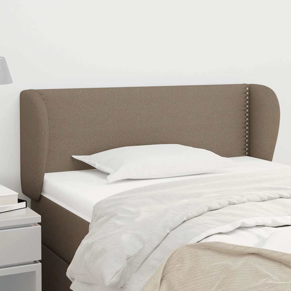 Vidaxl hoofdbord met randen 93x23x78 88 cm stof taupe