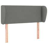 Vidaxl hoofdbord met randen 103x23x78 88 cm stof donkergrijs