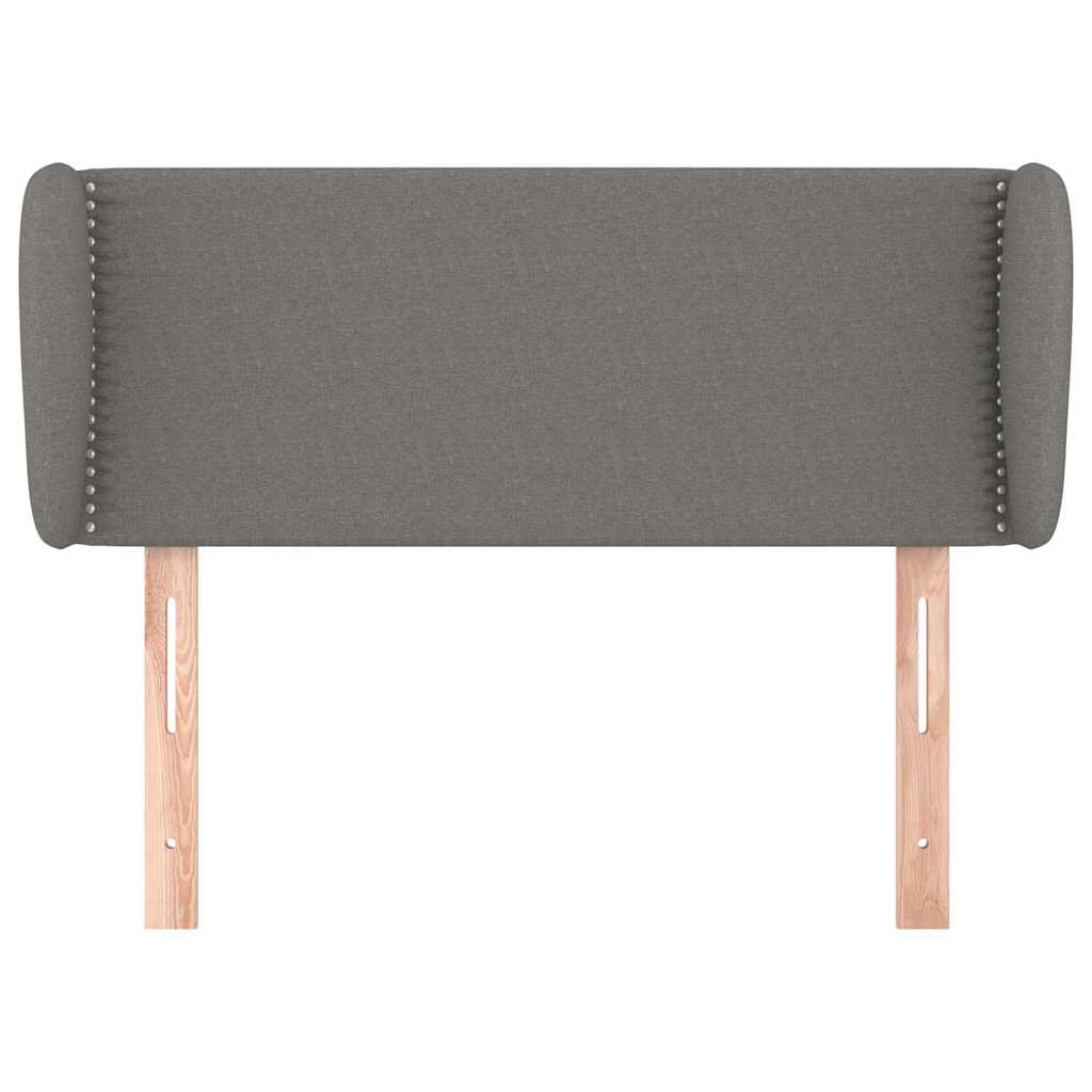 Vidaxl hoofdbord met randen 103x23x78 88 cm stof donkergrijs