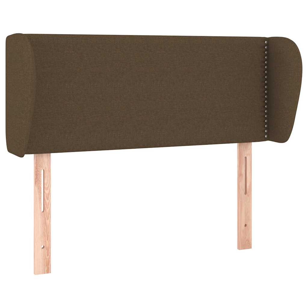 Vidaxl hoofdbord met randen 103x23x78 88 cm stof donkerbruin