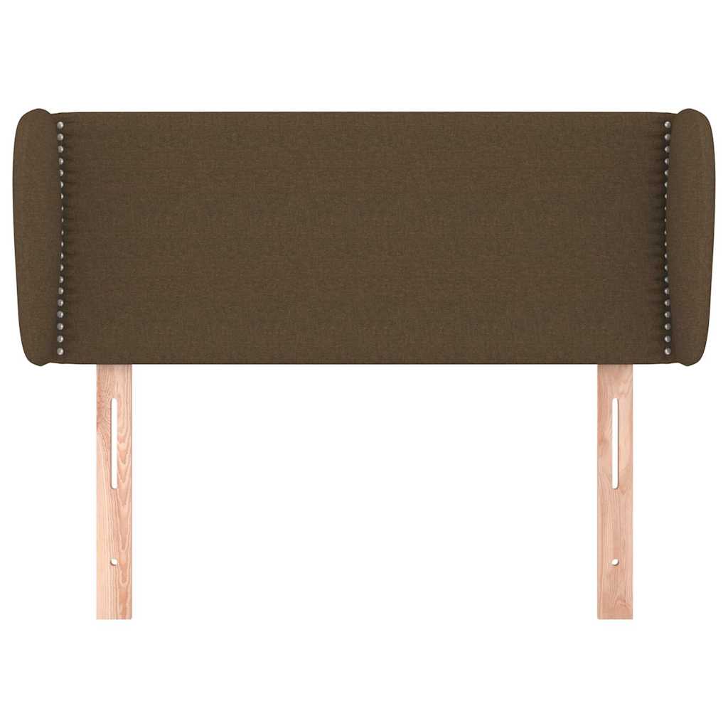 Vidaxl hoofdbord met randen 103x23x78 88 cm stof donkerbruin