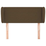 Vidaxl hoofdbord met randen 103x23x78 88 cm stof donkerbruin