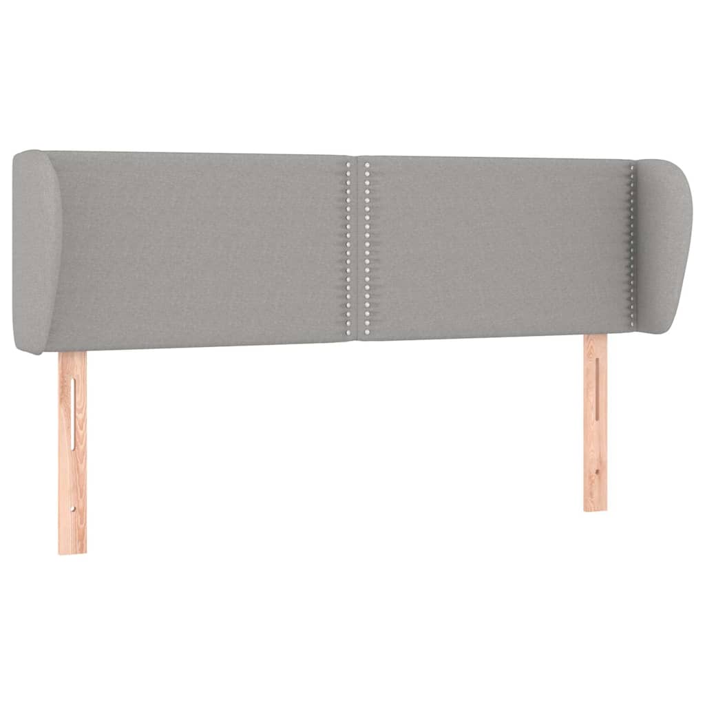 Vidaxl hoofdbord met randen 147x23x78 88 cm stof lichtgrijs