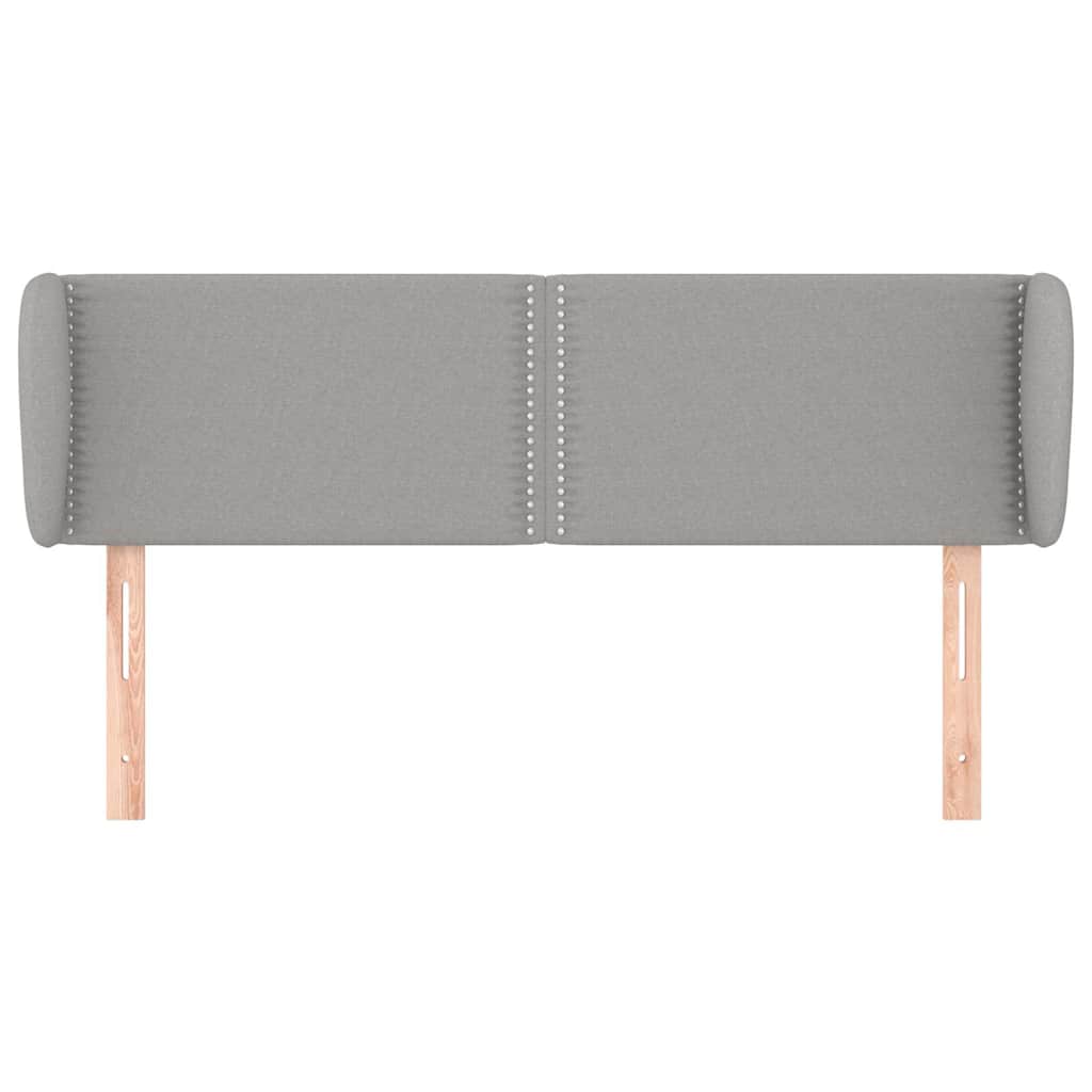 Vidaxl hoofdbord met randen 147x23x78 88 cm stof lichtgrijs