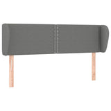 Vidaxl hoofdbord met randen 147x23x78 88 cm stof donkergrijs
