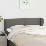 Vidaxl hoofdbord met randen 147x23x78 88 cm stof donkergrijs