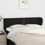 Vidaxl hoofdbord met randen 147x23x78 88 cm stof zwart