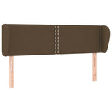 Vidaxl hoofdbord met randen 147x23x78 88 cm stof donkerbruin