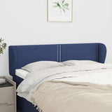 Vidaxl hoofdbord met randen 147x23x78 88 cm stof blauw