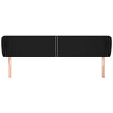 Vidaxl hoofdbord met randen 163x23x78 88 cm stof zwart