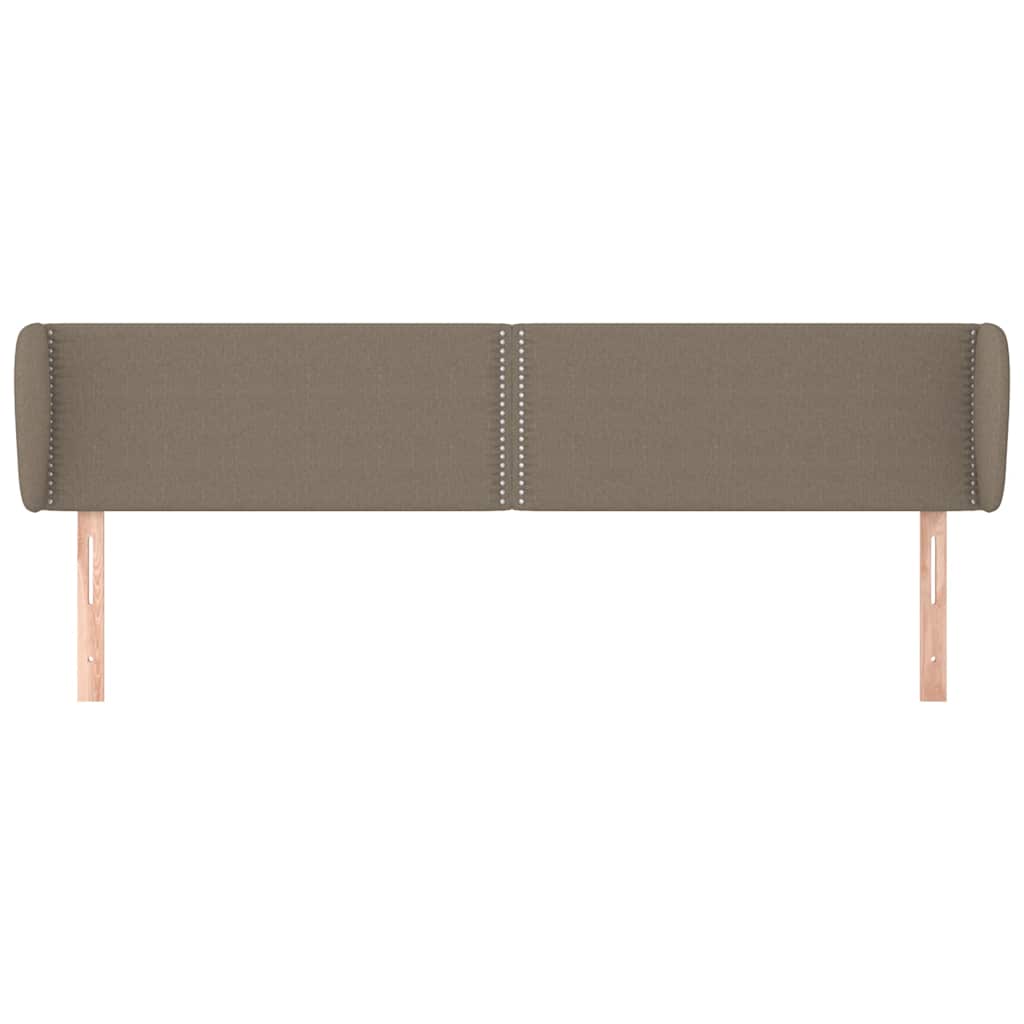 Vidaxl hoofdbord met randen 183x23x78 88 cm stof taupe