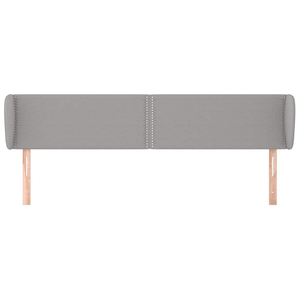 Vidaxl hoofdbord met randen 203x23x78 88 cm stof lichtgrijs