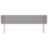 Vidaxl hoofdbord met randen 203x23x78 88 cm stof lichtgrijs