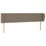 Vidaxl hoofdbord met randen 203x23x78 88 cm stof taupe