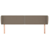 Vidaxl hoofdbord met randen 203x23x78 88 cm stof taupe