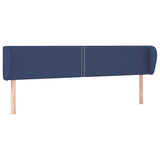 Vidaxl hoofdbord met randen 203x23x78 88 cm stof blauw