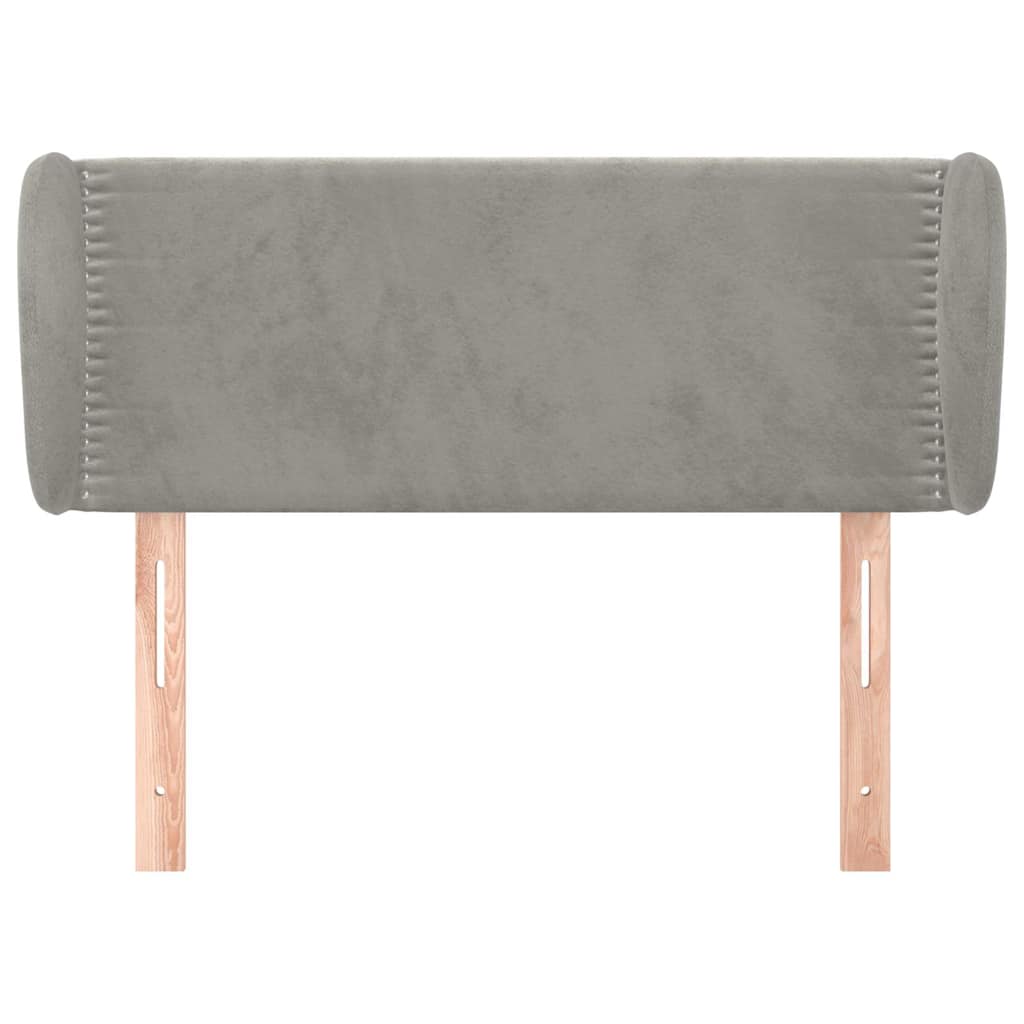 Vidaxl hoofdbord met randen 83x23x78 88 cm fluweel lichtgrijs