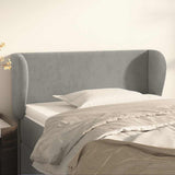 Vidaxl hoofdbord met randen 83x23x78 88 cm fluweel lichtgrijs