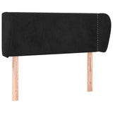 Vidaxl hoofdbord met randen 83x23x78 88 cm fluweel zwart