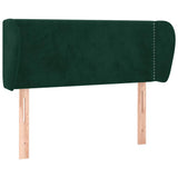 Vidaxl hoofdbord met randen 83x23x78 88 cm fluweel donkergroen