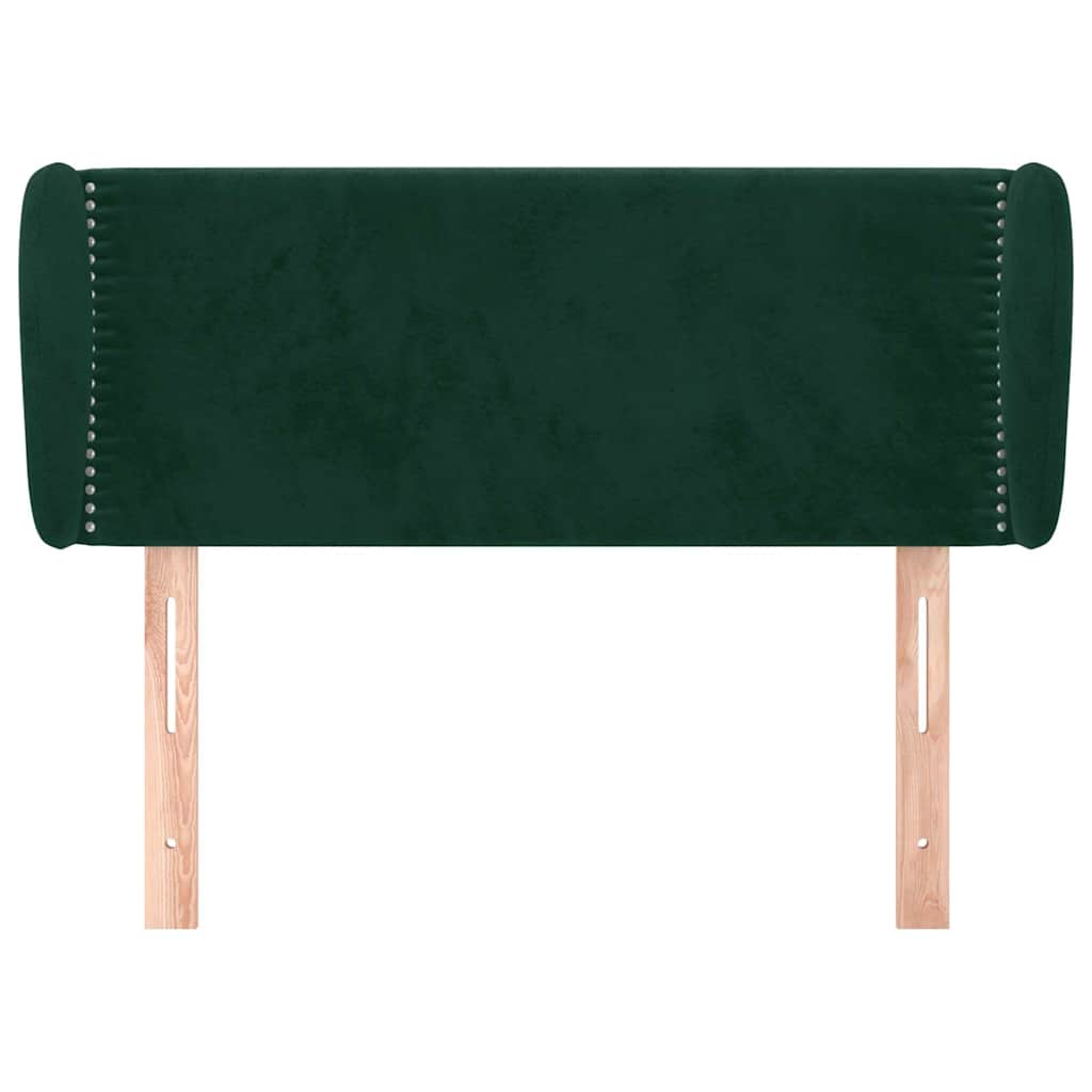 Vidaxl hoofdbord met randen 83x23x78 88 cm fluweel donkergroen